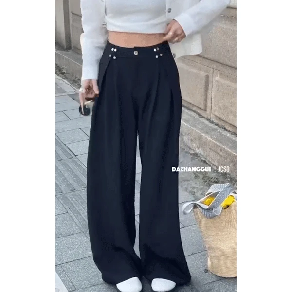 FJ   5519-8   菲姐时尚休闲夏季复古宽松中式女士休闲裤