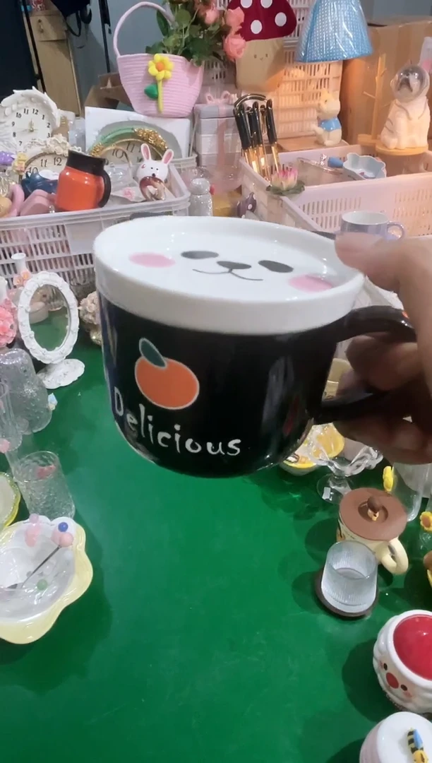 瓷片熊猫杯，开播福利，拼手速