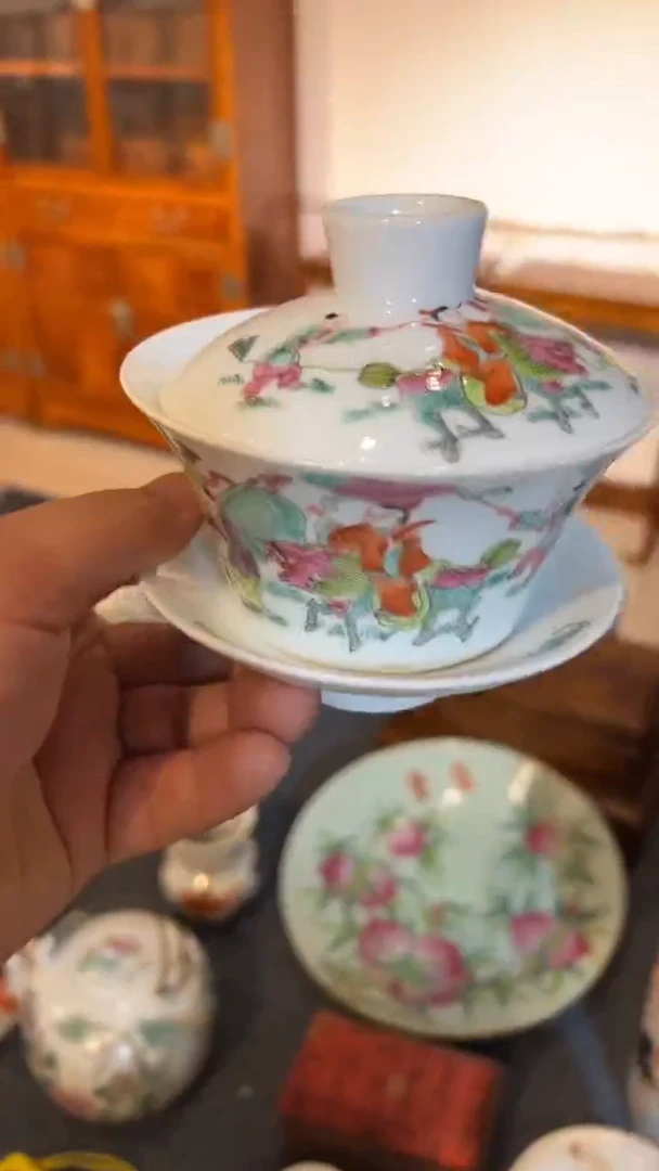 摆件瓷摆件瓷摆件瓷摆件人物盖碗