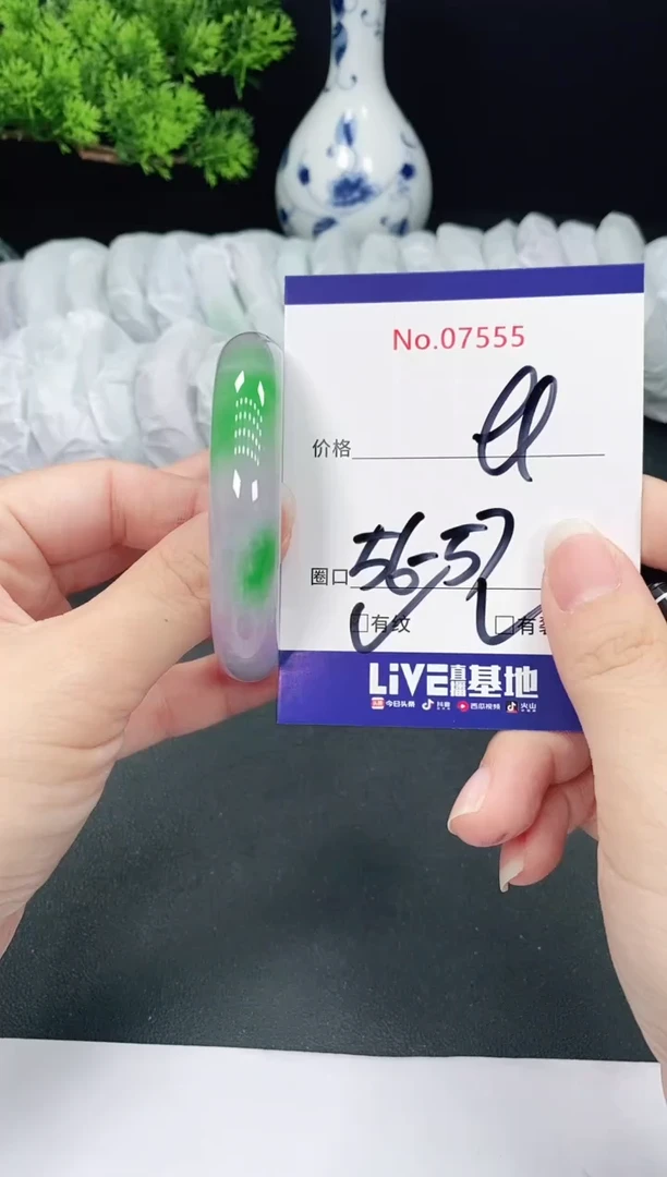 未镶嵌手镯翡翠7555