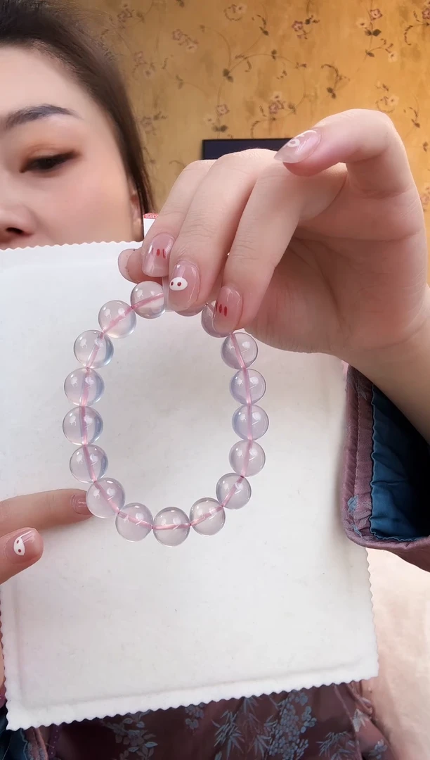 【闪购商品】水晶手串未镶嵌水晶手串果冻粉13M