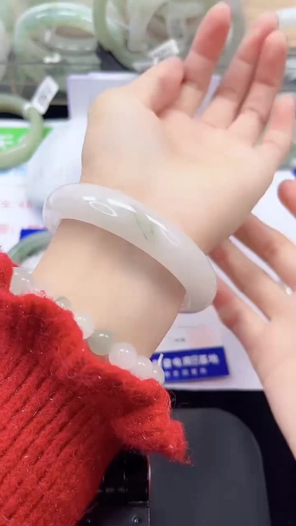 未镶嵌手镯石英质玉266-55/56
