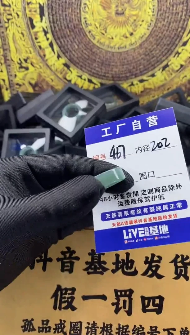 未镶嵌戒圈翡翠467