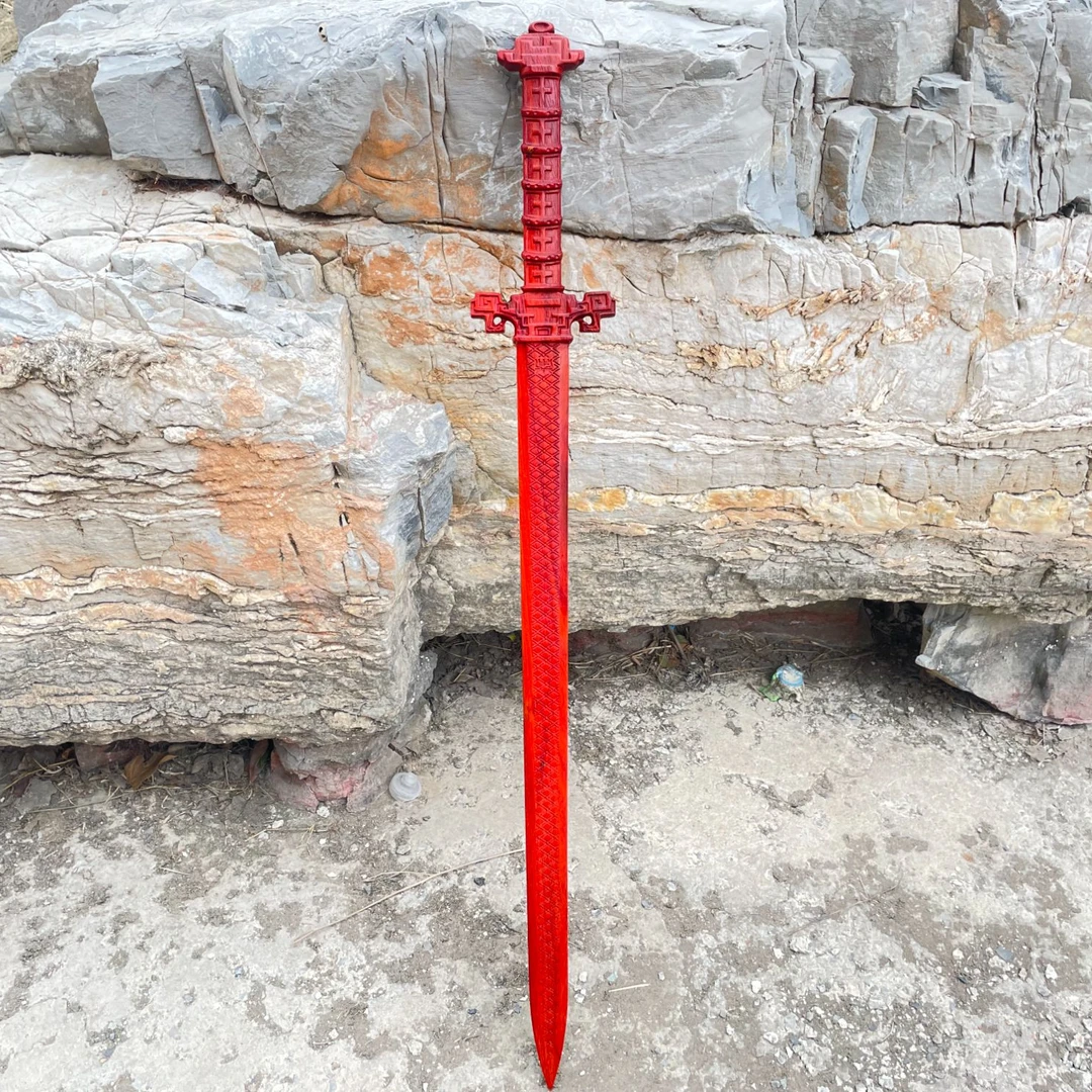 紫檀木天问剑赢政天子之剑长度1米宽度13cm 木剑摆件单手剑