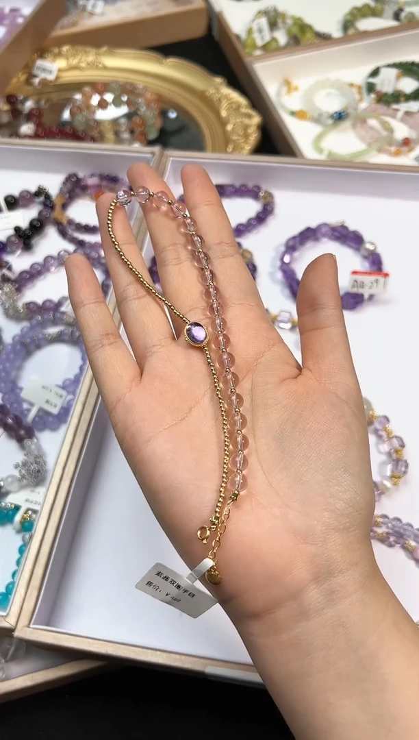 【闪购商品】水晶手链未镶嵌颜色微差多样性发货发其一