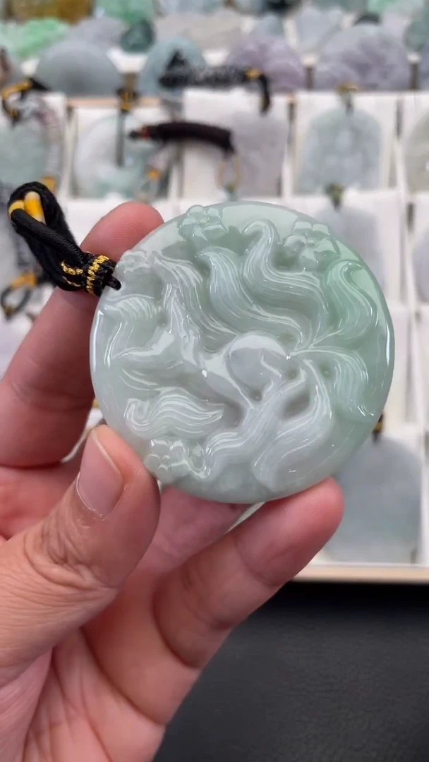 颈饰未镶嵌翡翠天然缅甸翡翠A货441