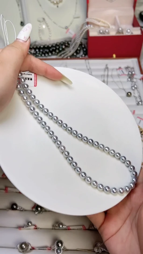 【闪购商品】海水珍珠项链银S925镶嵌78655