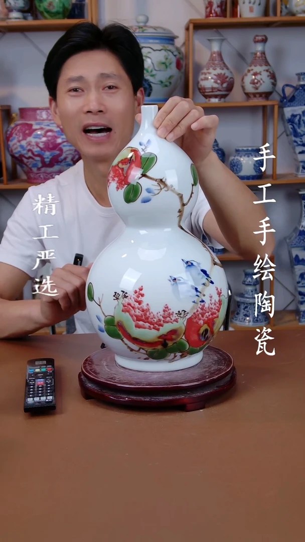 瓶景德镇手工手绘陶瓷摆件31