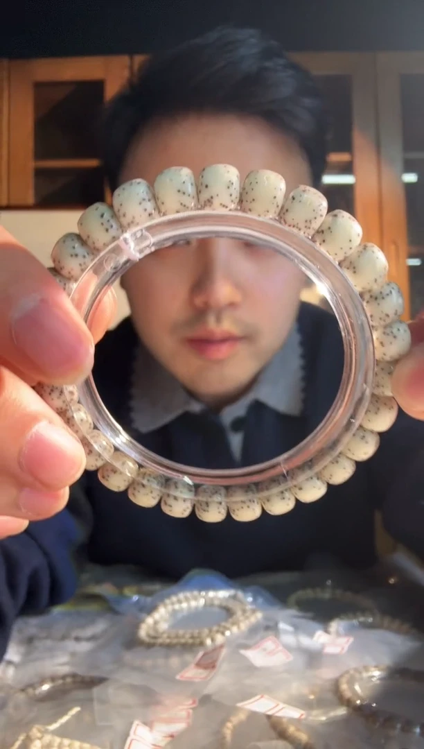 手串星月菩提糯冰料卡8老型单圈