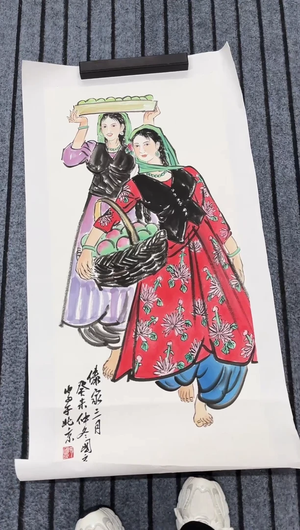 精品国画人物作品