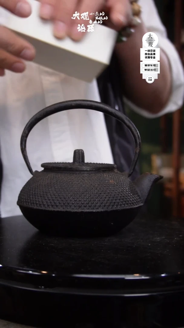 瓷片青*大观论器铁壶