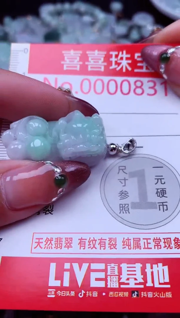 吊坠(不含链)未镶嵌翡翠831