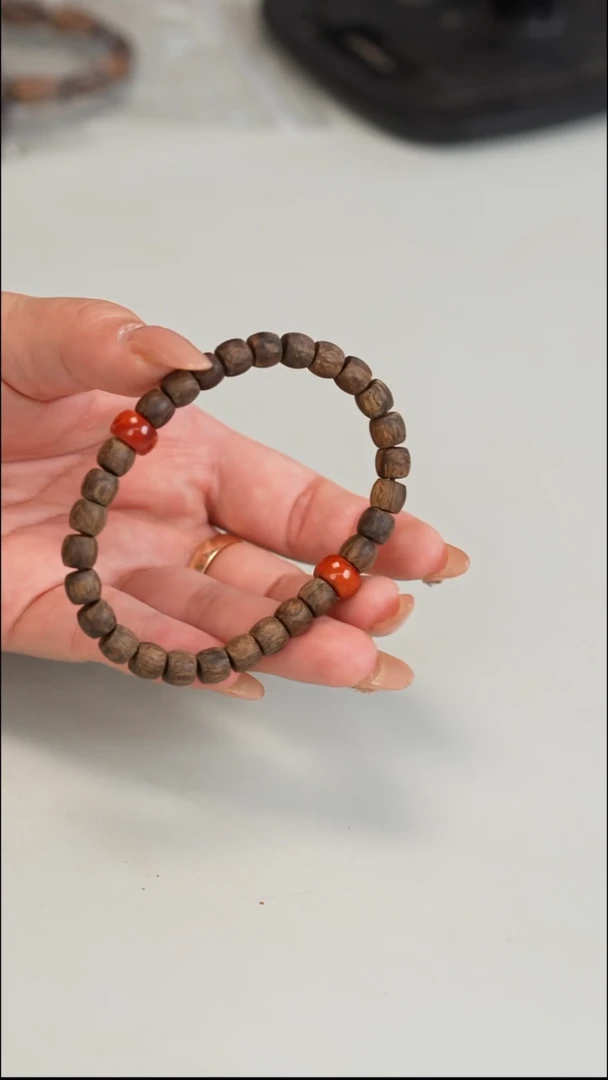 沉香沉香碎屑菲律宾莱特九九分沉7.5mm单圈7.2克