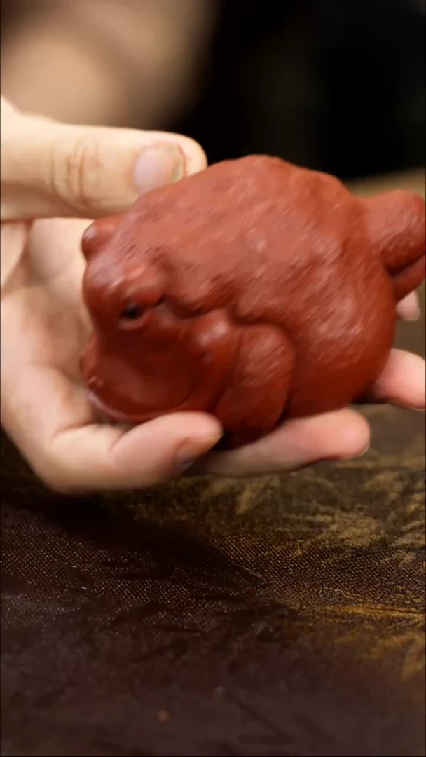 紫砂茶宠紫砂 大嘴蛙