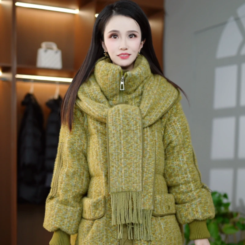 2025冬季洋气时尚舒适保暖韩版宽松显瘦百搭羽绒服外套M-XL