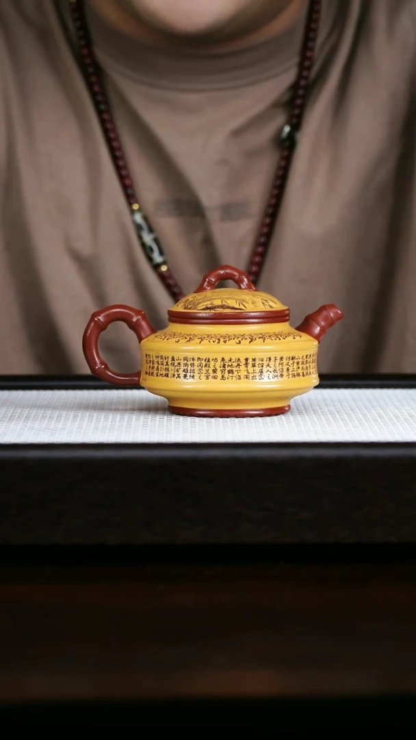 原矿紫砂竹鼓紫砂