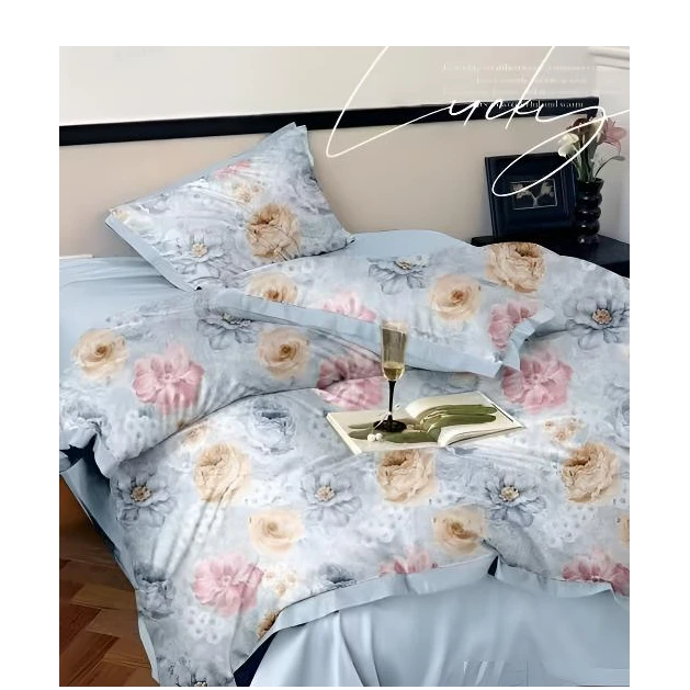 亲肤棉双层纱被罩--七彩叶语兰