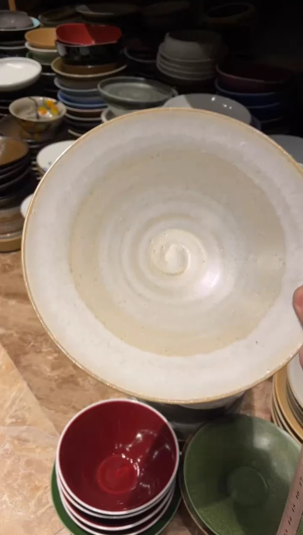 【闪购商品】瓷片681手刷釉菜盘1只