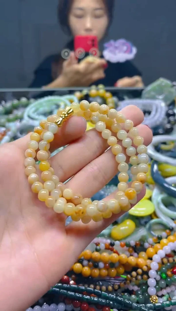 颈饰未镶嵌翡翠5MM/H/翡翠A货，一件也是批发价