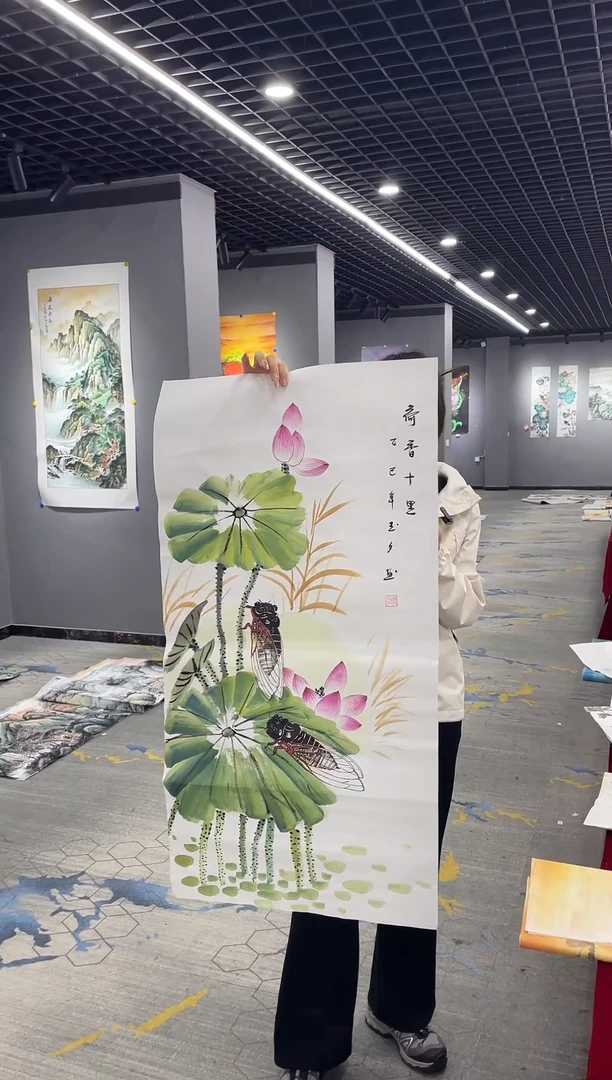 真人名画手工手绘