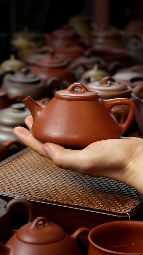 茶壶紫砂子冶石瓢红泥66666666