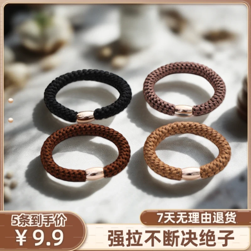 抢！【超值5条装】天王嫂昆凌同款发圈女高马尾发绳高弹力耐用不伤发