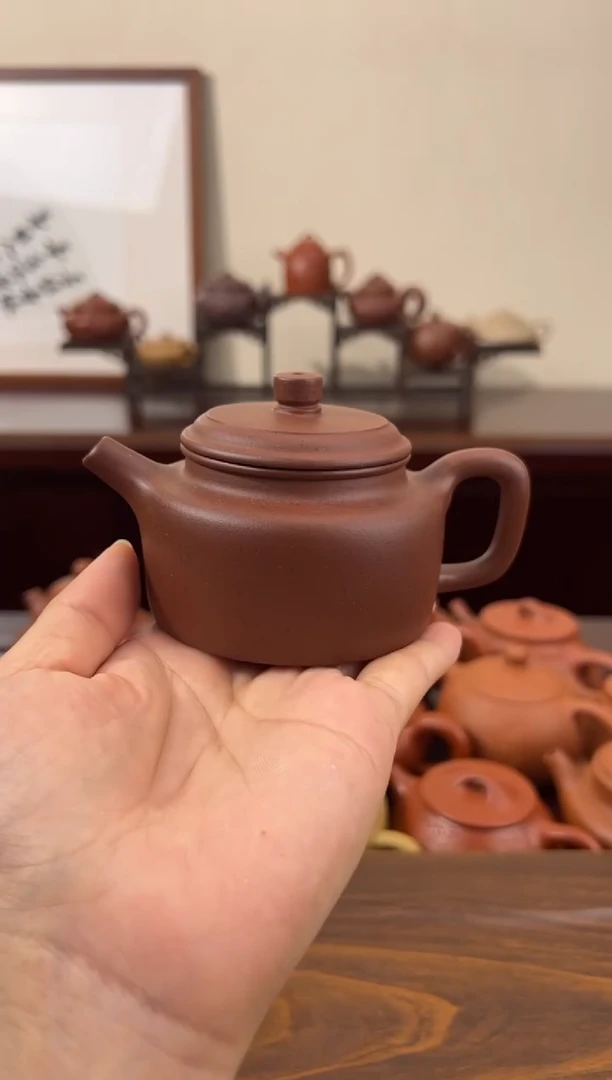 茶壶紫砂紫泥德钟壶150CC