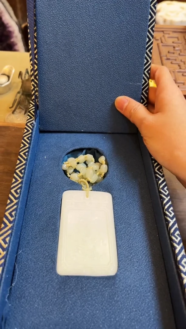 【闪购商品】和田玉玉牌未镶嵌和田玉挂件子冈牌L022