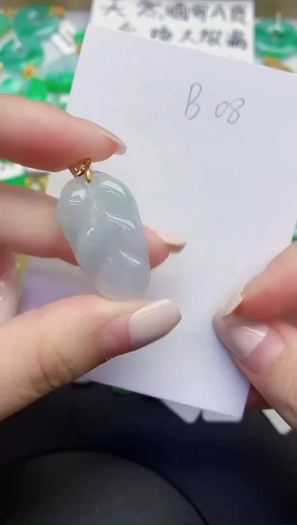 颈饰未镶嵌翡翠缅甸天然翡翠A货