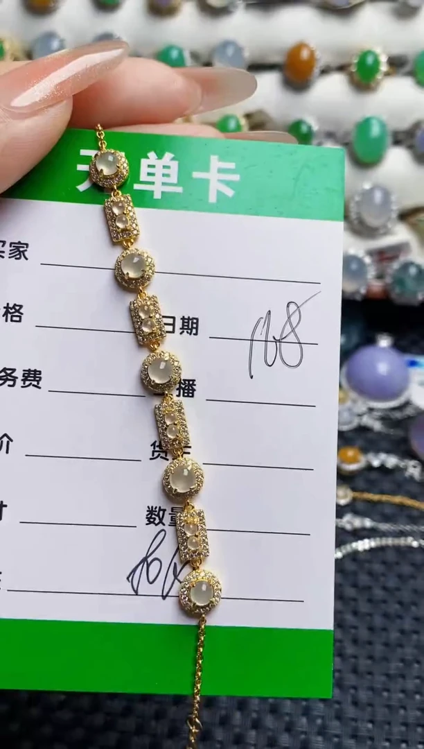 银S925镶嵌戒指翡翠皎8060