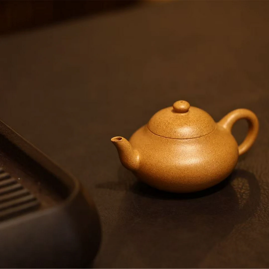 老宕口黄金段【梨形】砂感质感都到位了 一捺底爱了~130cc 周云制