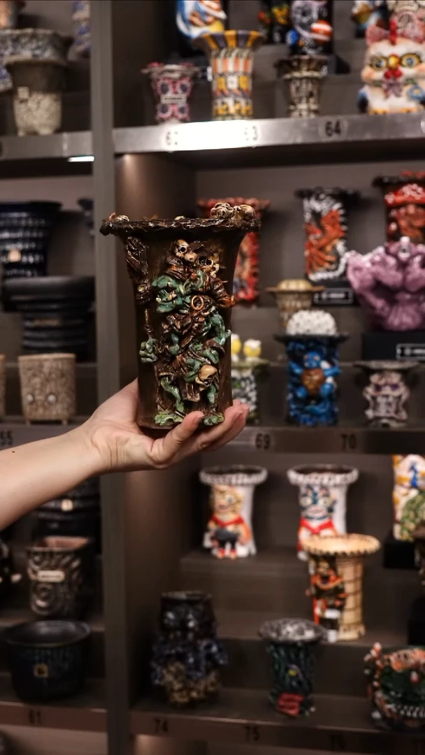 慕**李泰国进口手工花盆个性创意花盆