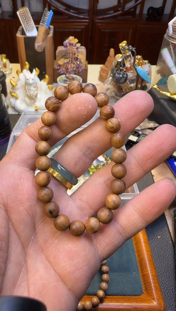 【闪购商品】檀香木手串/手链老东家单圈8mm（微瑕）