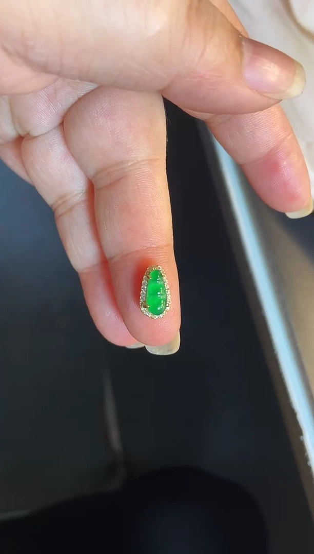 吊坠(不含链)银S925镶嵌翡翠1