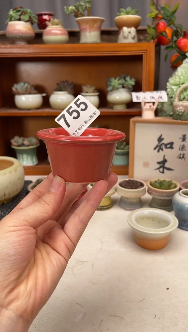 瓷片755知木小芳花盆