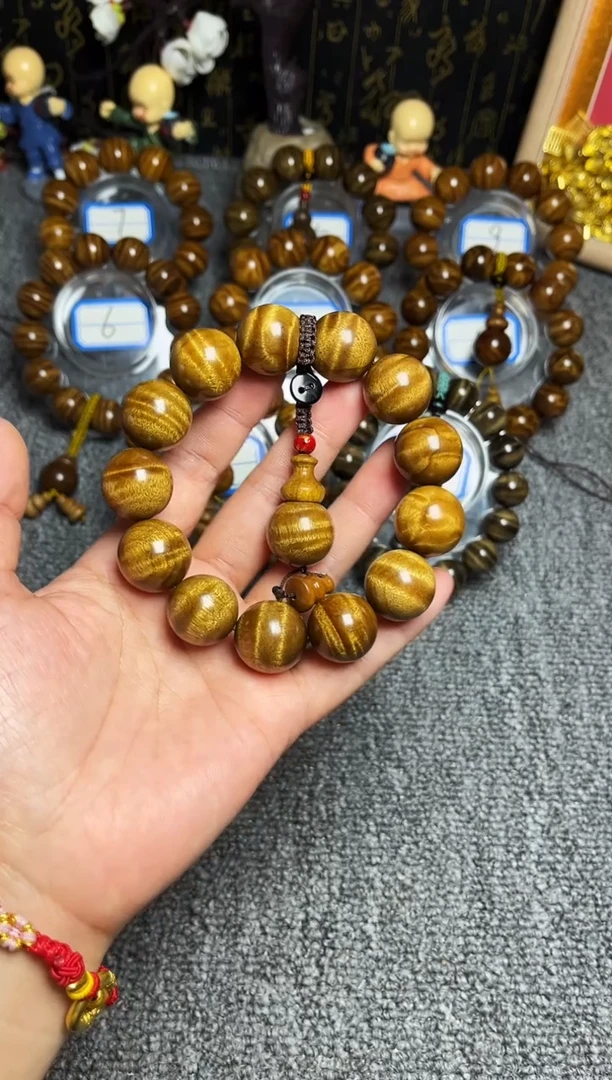 金丝楠手串/手链1.8闪电水波纹318