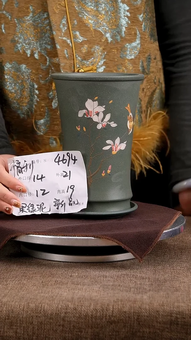 紫砂花盆花卉工艺4694+z