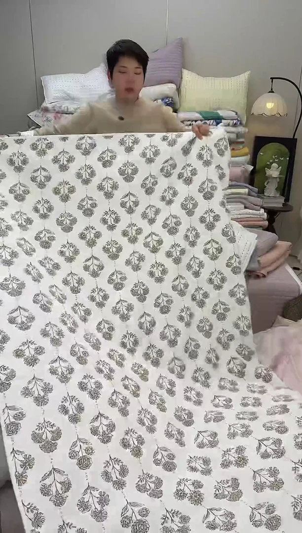 棉花束密缝230*250单床盖纯棉