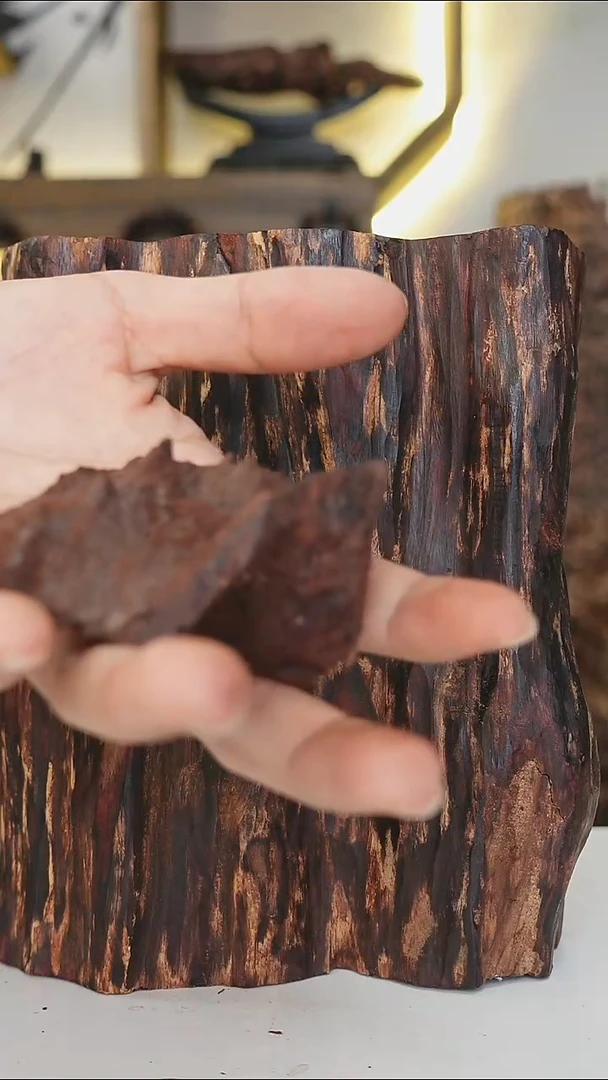 降真香海南红降花梨公随形原料土埋料36g