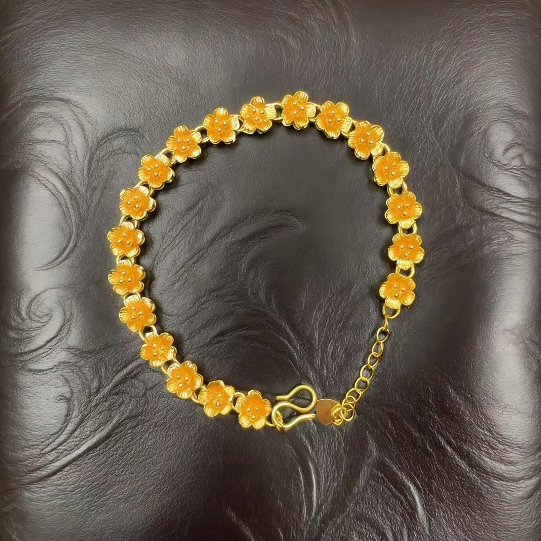 a153时尚精品百搭简约设计款小梅花手链