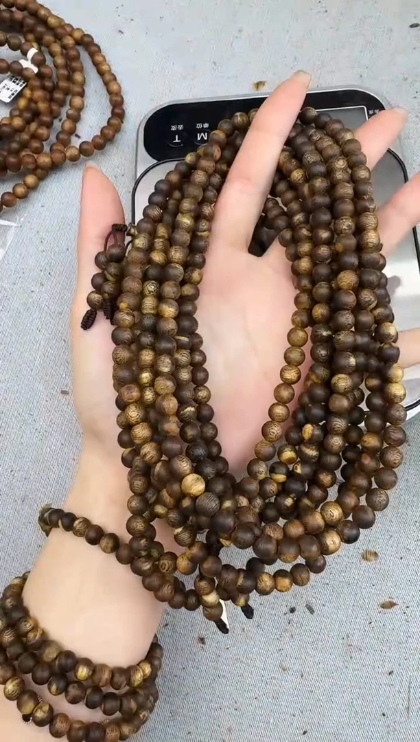 沉香手串0719张勺子圆珠多圈多样性发一