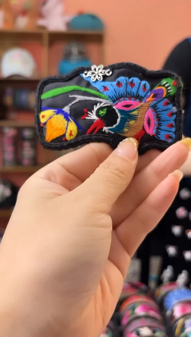织绣艺枝独绣老绣饰品103