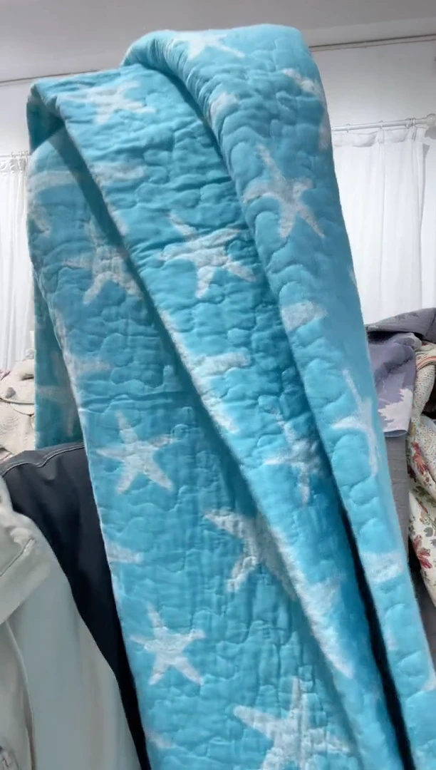 棉200*220纯棉床盖18号微瑕