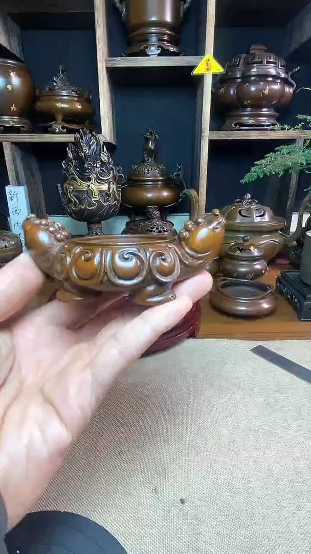 【闪购商品】苏工 普工精品铜 摆件熏香炉/摆件