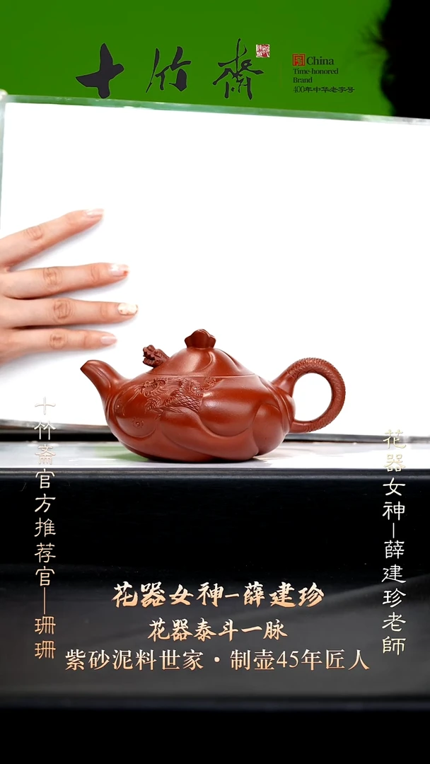 薛建珍01-42 朱泥鱼化龙300c