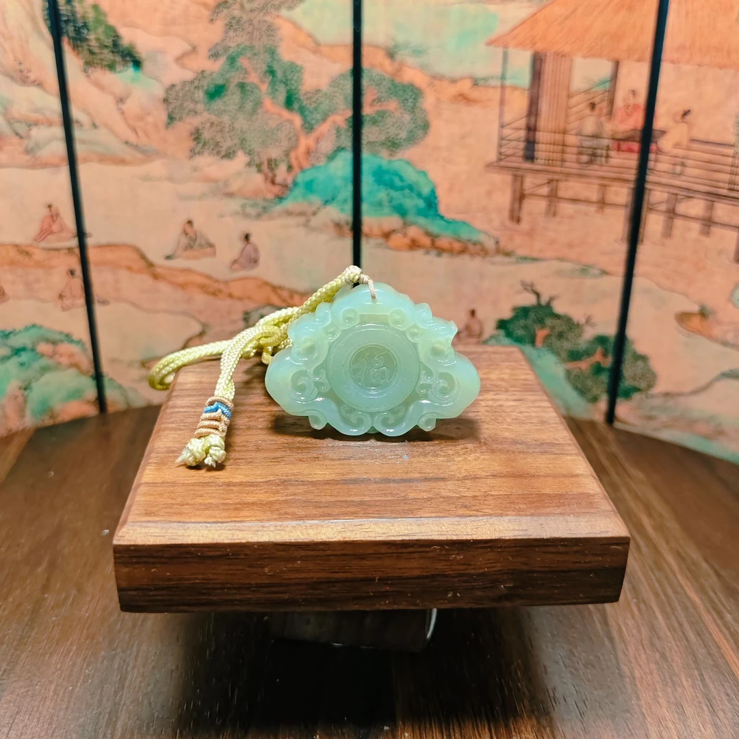 G和田玉双龙送福吊坠0785