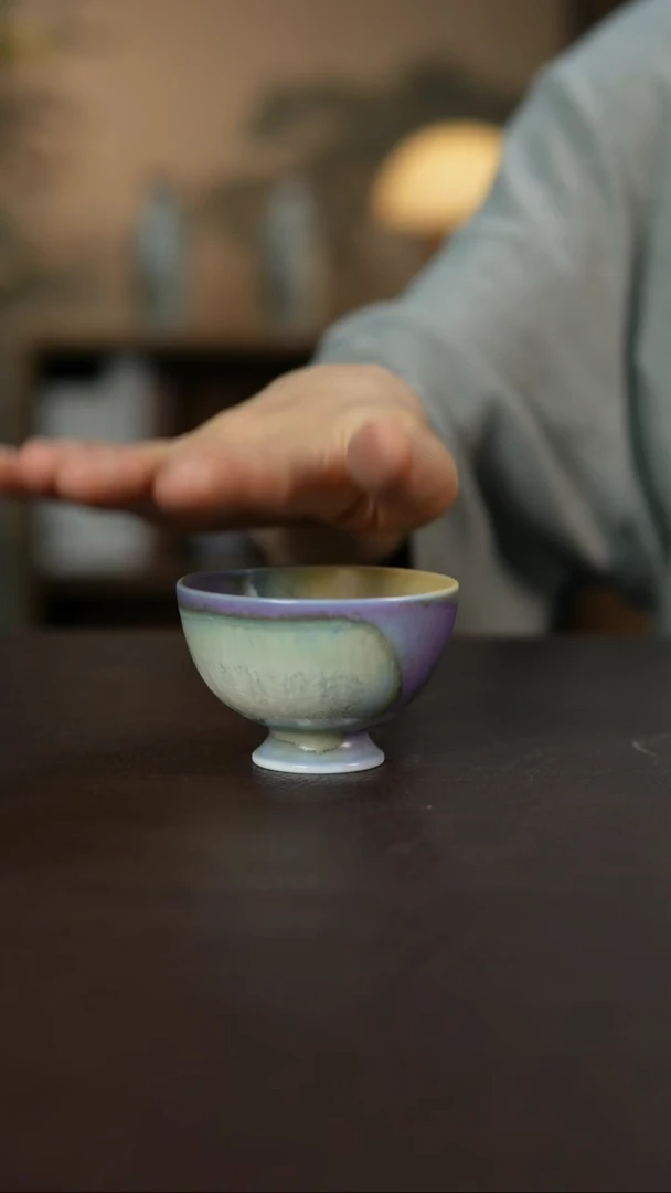 杯景德柴烧手作多人瑕疵