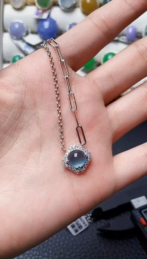 银S925镶嵌戒指翡翠0184