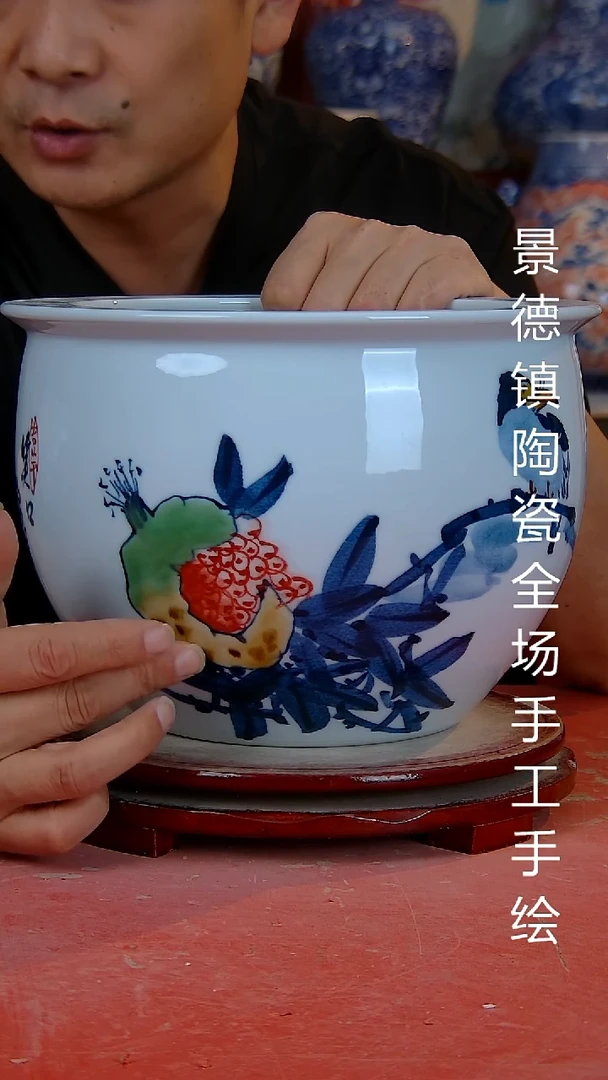 摆件景德镇陶瓷 全场手工手绘