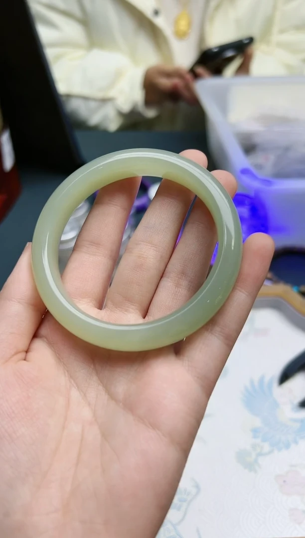 【闪购商品】和田玉手镯未镶嵌和田玉57#手镯*1 ZD